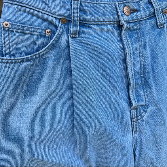 Snacks Mother Jeans Pleated Fun Dip Puddle Jeans Light Wash High Rise Small GUC - Picture 7 of 15